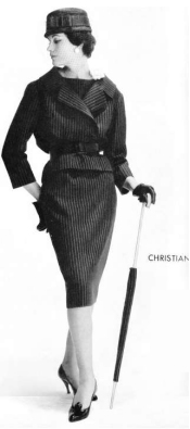 Pencil skirt designed by Christian Dior. Image can be found at http://sew-simple.com/sewing/pencil-skirt-history/