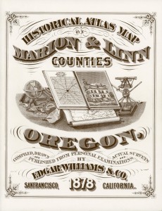 Publications: 1878 Historical Atlas Map of Marion and Linn Counties Cover