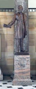 Jason Lee Statue in Constitution Hall photo courtesy of Architect of the Capitol website.