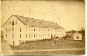 Caption: Willamette Woolen Mills 1856 - photo courtesy of WHC 2013.13.13 