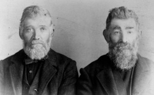 Clark S. Pringle and Octavius M. Pringle as older men. Octavius's memoirs provide a startling account of his own trip over the Oregon Trail as a 14-year-old boy. Photo Source: Oregon State Library 2007.001.1060.