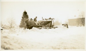 Bulldozing snow in Salem after the February 1937 snow storm. Photo Source: WHC 1986.057.0006.