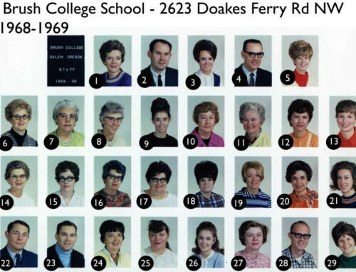 Brush College School Staff Photo 1968-1969