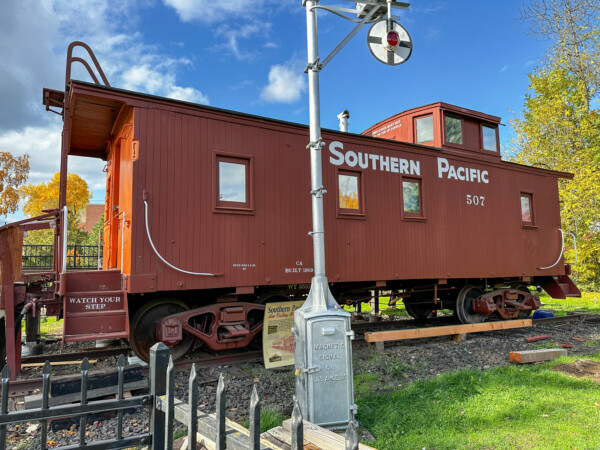 "Caboose 507 before the ramp."