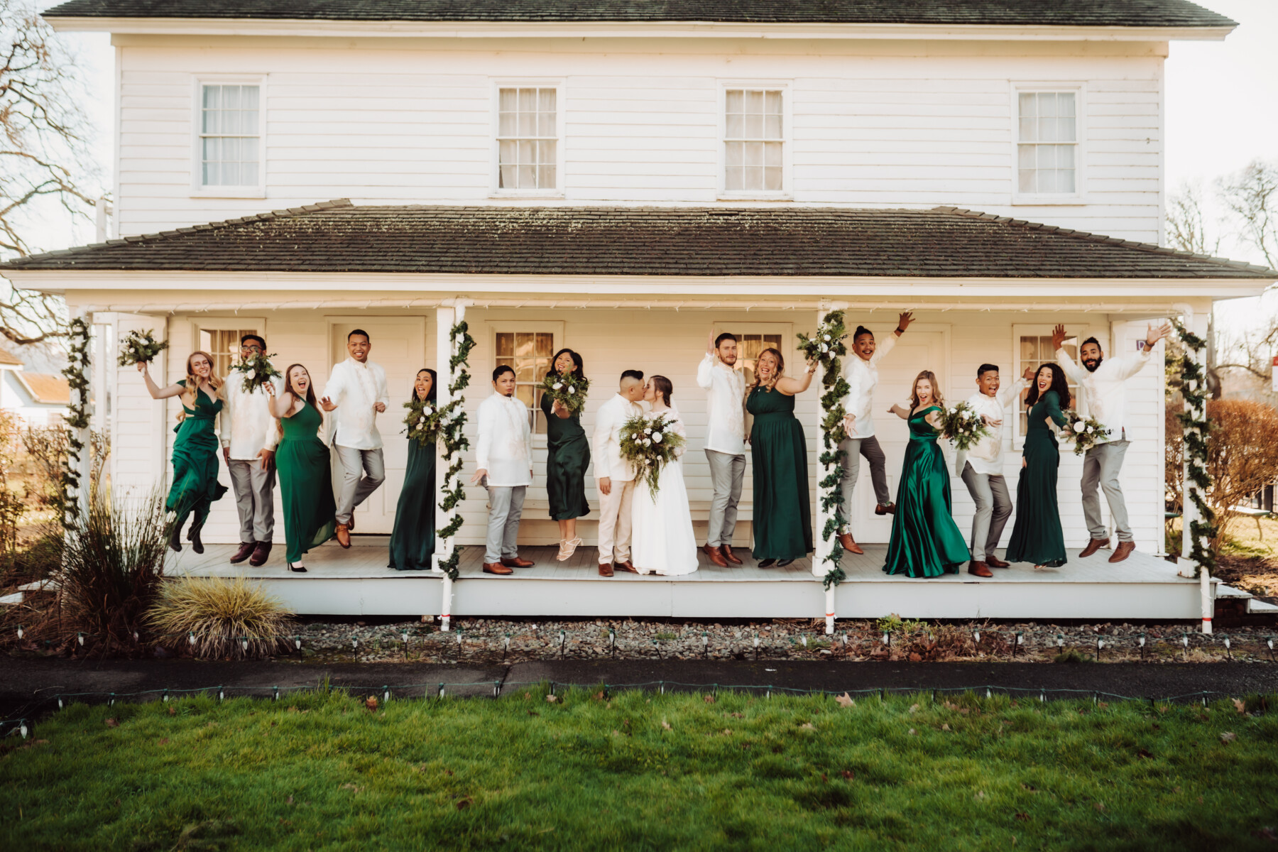 Wedding Party on Jason Lee House